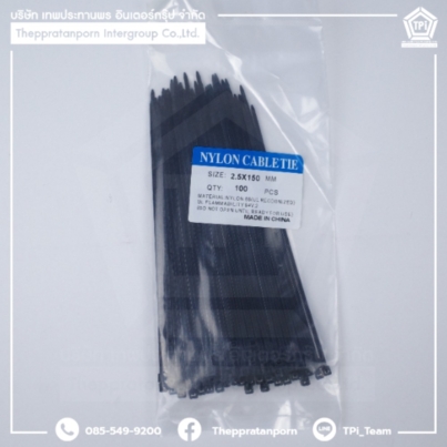 00165_Cable Tie 6_สีดำ หน้า 1000x1000
