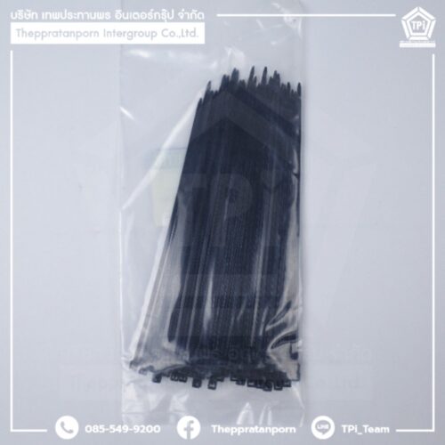 00165_Cable Tie 6 สีดำ - Image 3