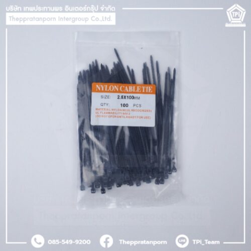 Cable Tie 4 สีดำ #00178