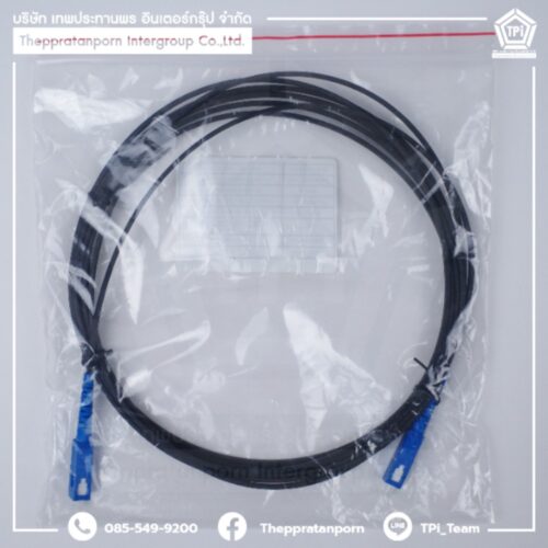 Drop cable 1C with support SC2side 4M_หัวสีฟ้า(AIS) #D44M - Image 3