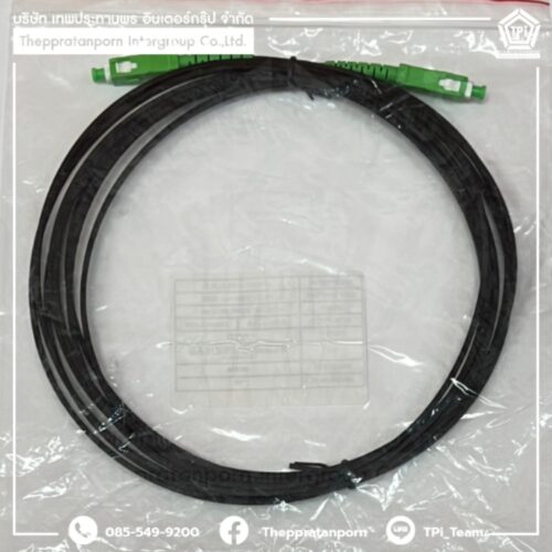 Drop cable 1C with support SC2side 4M_หัวสีเขียว(AIS) #D4M - Image 3